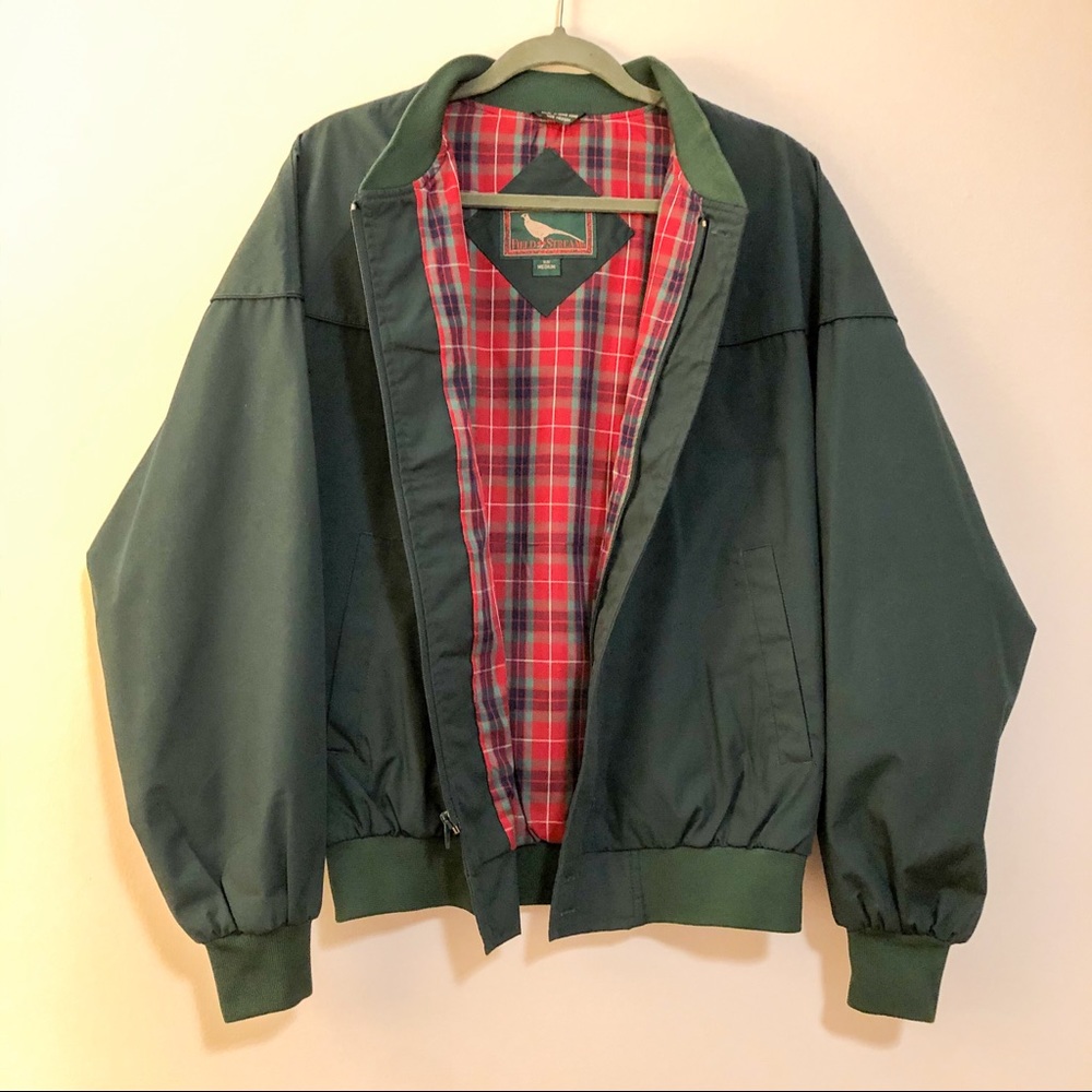 Vintage Green Field & Stream Bomber Jacket Size M